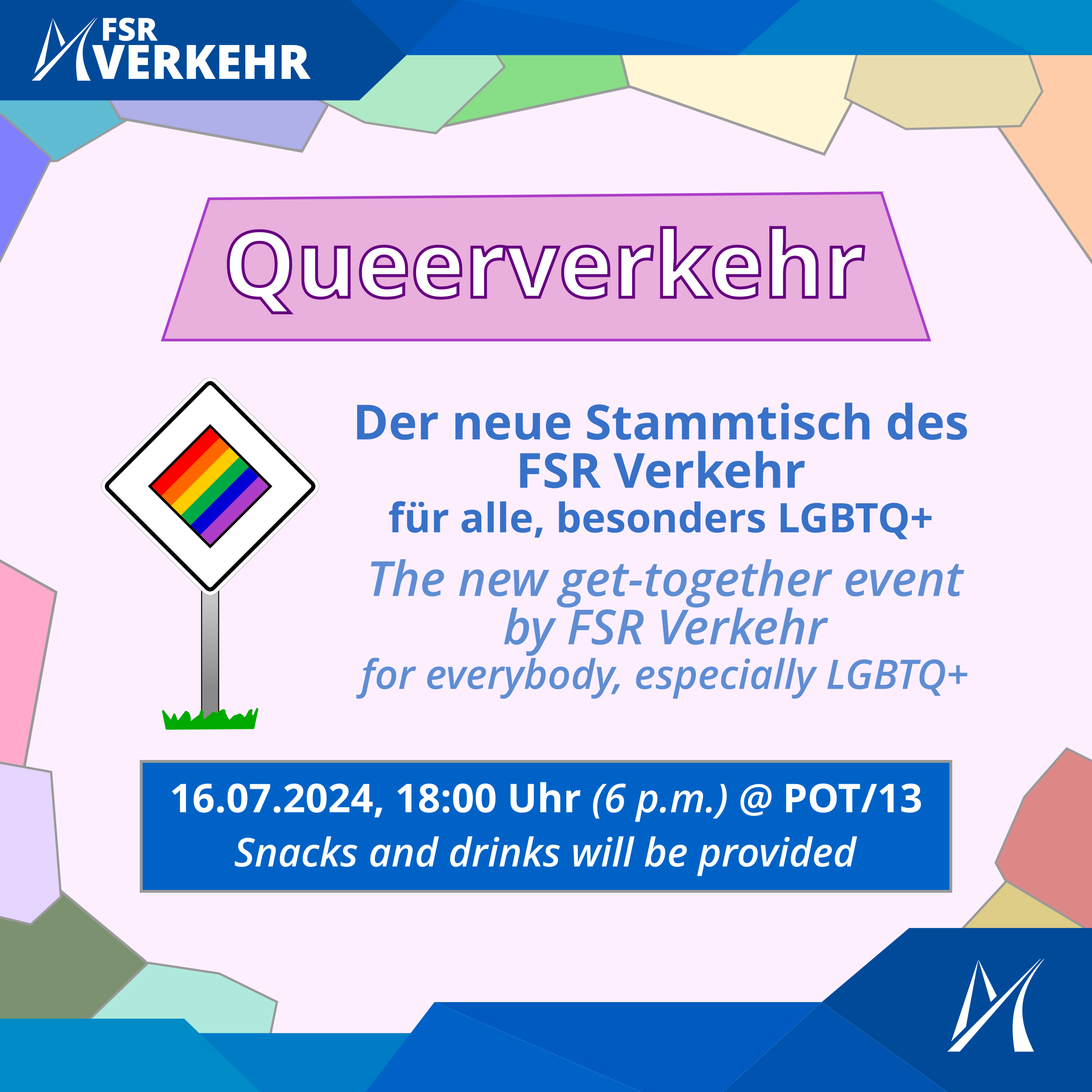 Queerverkehr-Stammtisch am 16. Juli 2024