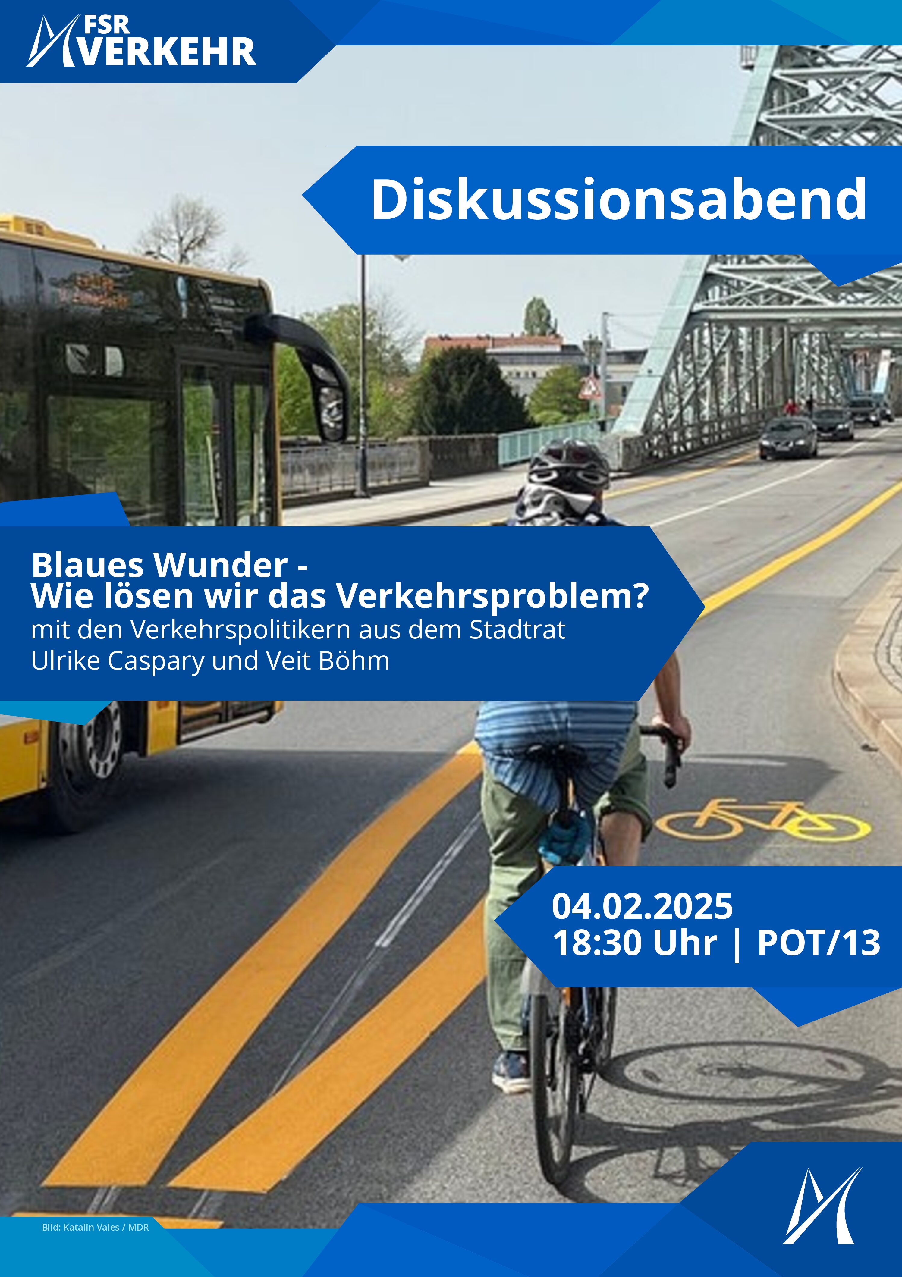 Diskussionsabend “Blaues Wunder – Wie lösen wir das Verkehrsproblem?” 🌉